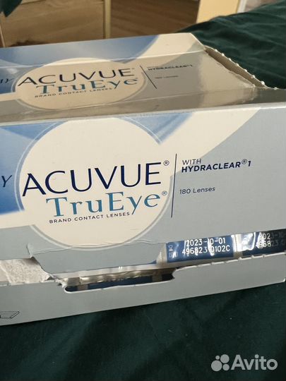 Линзы контактные однодневные acuvue -1.25 (D9)