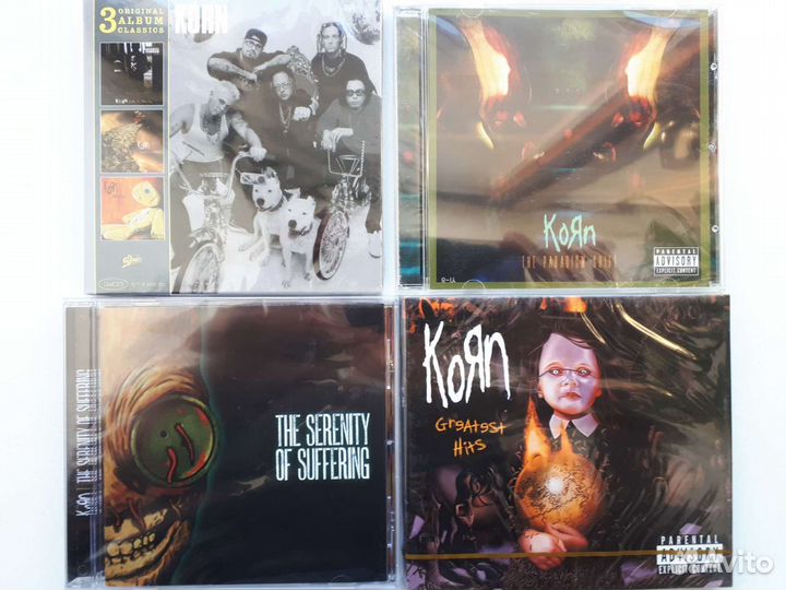 CD диски Rammstein, Korn, Muse, Papa Roach