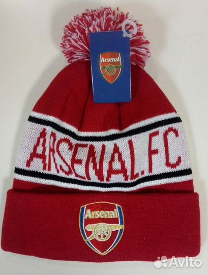 Шапка с помпоном FC Arsenal новая с биркой