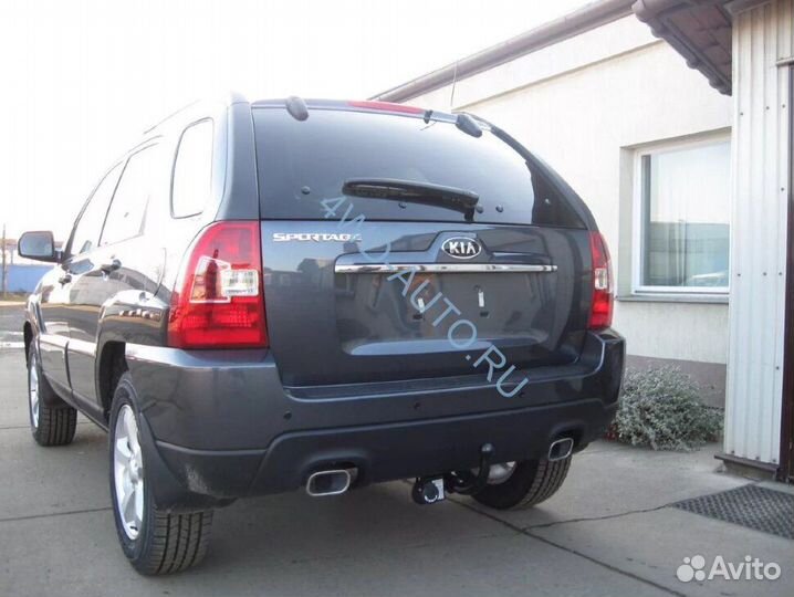 Фаркоп Tucson, Sportage 2004-2010 с 1 и 2 глушит