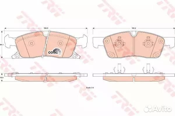Колодки тормозные дисковые перед