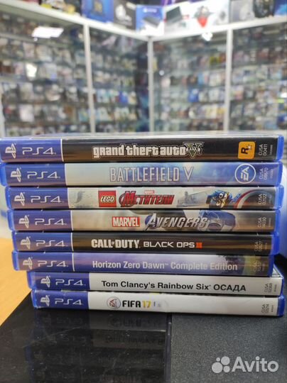 Ps4 fat 500 gb + диски