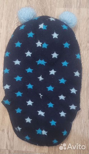 Шапка шлем зимняя для мальчика 46 48