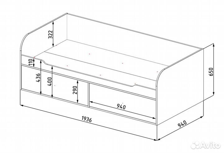 Детская кровать Норд