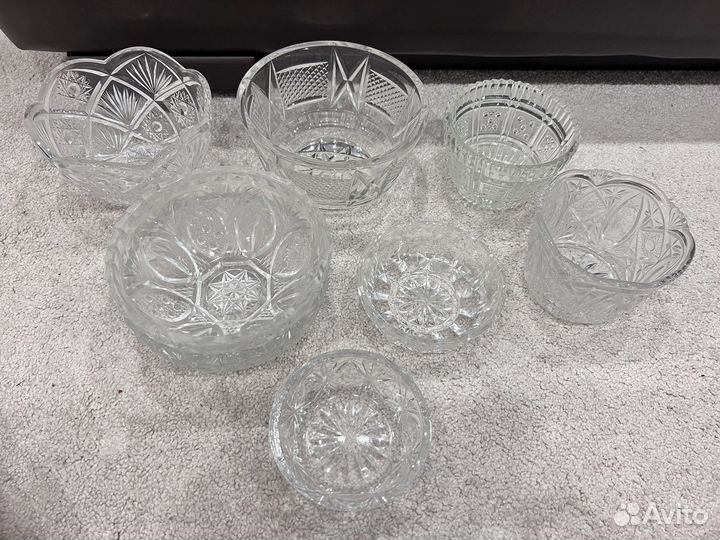 Салатники хрусталь СССР