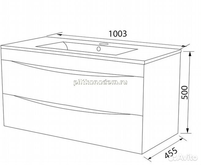 Iddis Cloud 0131000i28 Раковина для установки на тумбу