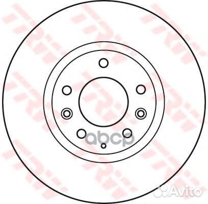 Диск тормозной передний mazda 6 (GH) DF4974S DF