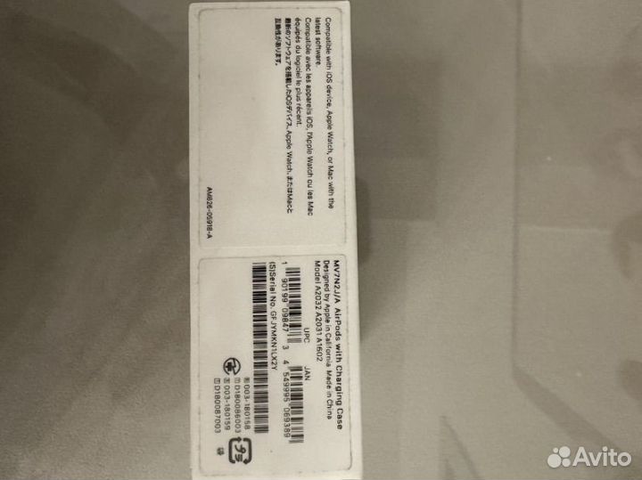 Беспроводные наушники airpods 2 luxe