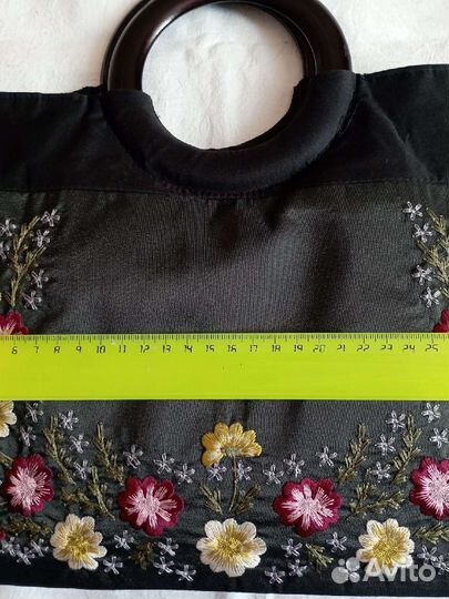 Cумка атласная с вышивкой