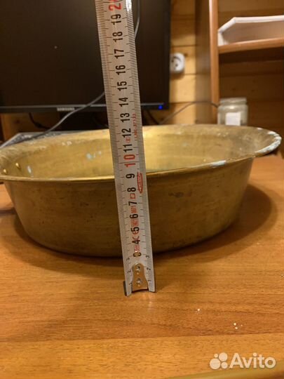 Латунный таз