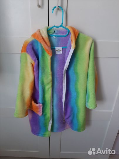 Халат с капюшоном для девочки