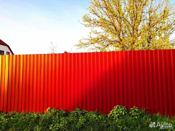 Забор из профнастила