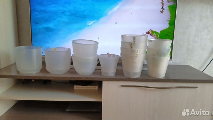 Кашпо прозрачное для орхидеи