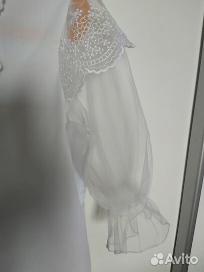 Школьная белая блузка Sky Lake