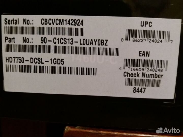 Видеокарта asus Radeon HD7750