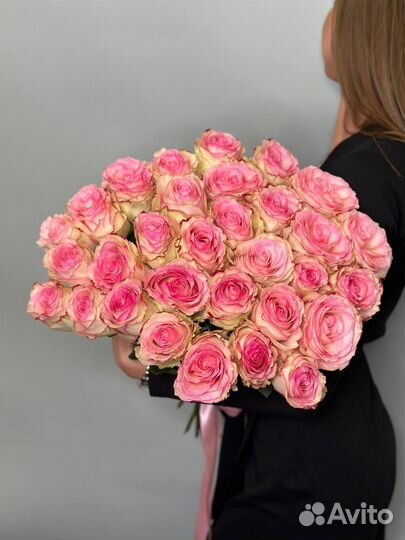 Букет цветов / пионовидная роза / живые цветы