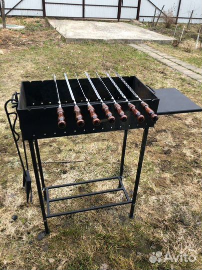 Мангал 4мм Мощный,толстый металл,на 100лет,надежно