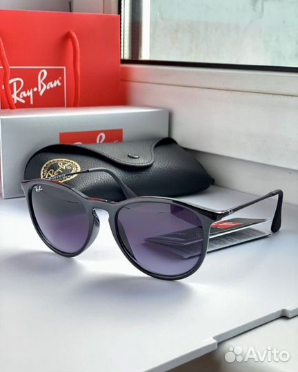 Очки ray ban erika черные