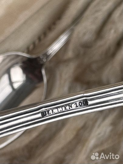 Винтажные чайные ложки серебрение Франция