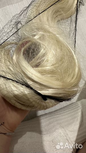 Хвост шиньон накладной на ленте и на крабе