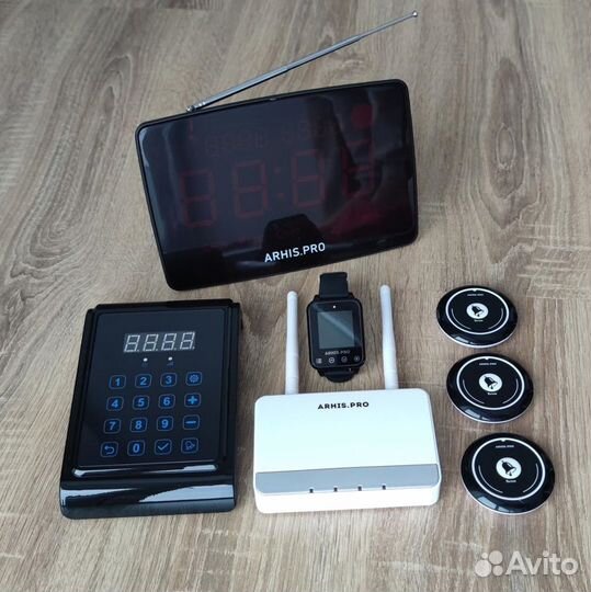 Кнопка вызова персонала, мастера / часы, пульт, та