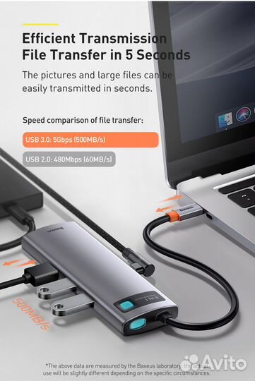 Baseus 8-in-1 Multifunctional Type-C HUB