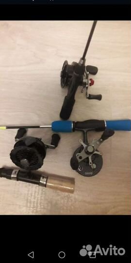 Удочка для зимней рыбалки с катушкой