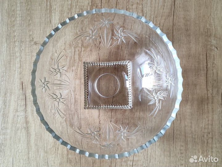 Ваза фруктов салатница конфетница стекло премиум