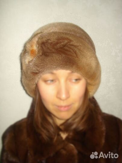 Шапка норка р56