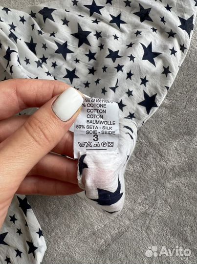 Платок хлопок,шелк Италия