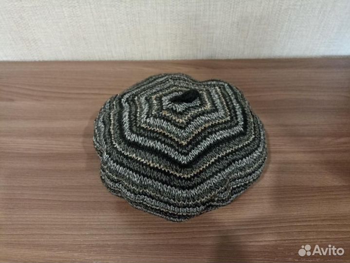 Береты женские бежевый меланж, серый, серый меланж