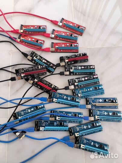 Райзеры для видеокарт PCI-E 1X to 16X