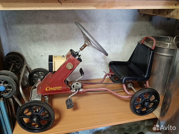 Карт детский СССР, педальный Спорт