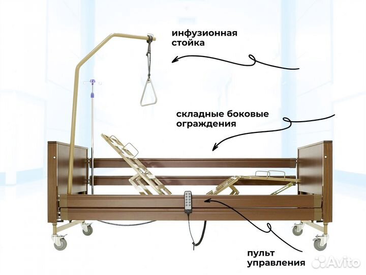 Медицинская кровать для лежачих больных