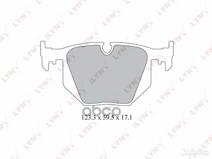 Колодки тормозные дисковые зад BD1403 lynxauto