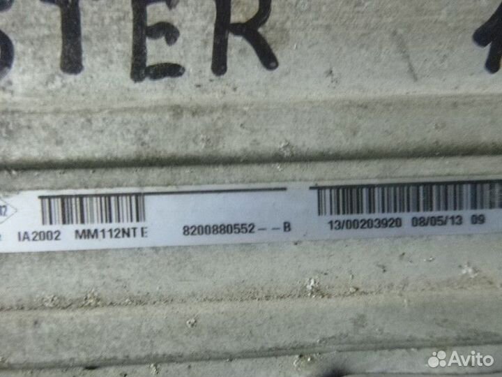 Интеркулер renault duster 2012