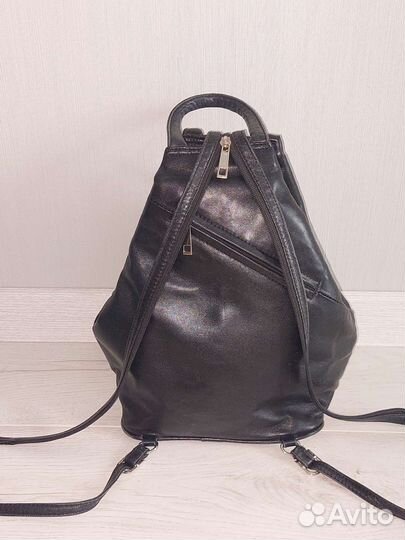 Рюкзак женский натуральная кожа бу