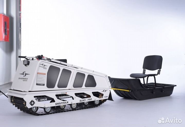 Мотобукс Sharmax S500 1700 HP15 +волокуша и кресло