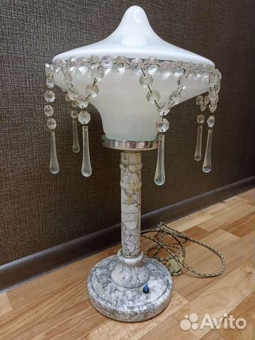 Лампа мраморная настольная СССР