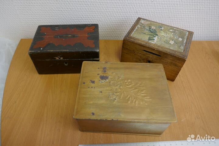 Винтаж. 3 старые коробочки