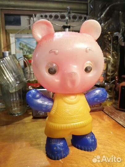 Игрушки дутыши СССР пластик, подвижные части