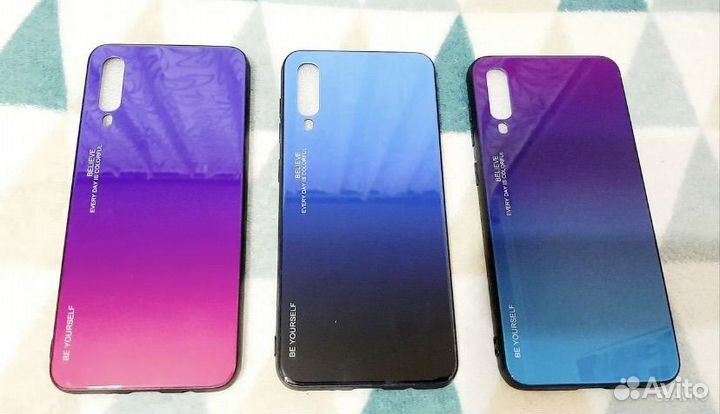 Комплект чехлы + стекло на samsung a50