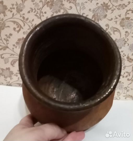 Крынка деревенская. Глиняная. 19 век