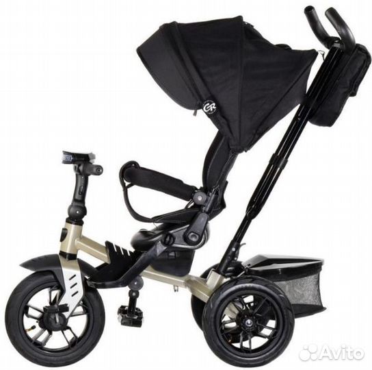 Детский велосипед с ручкой поворотное сиденье