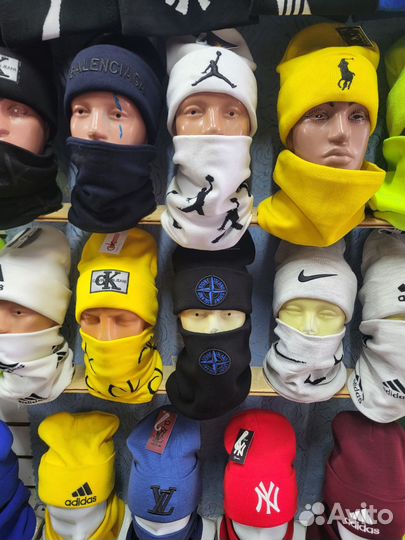 Комплект шапка и шарф