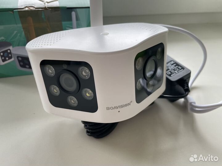 Ip камера видеонаблюдения уличная wifi 2линзы