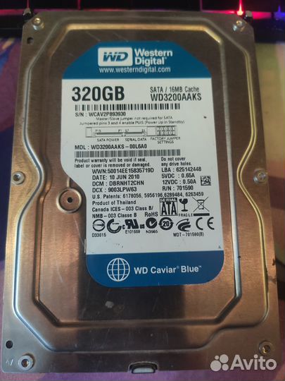 Жесткий диск wd 320gb