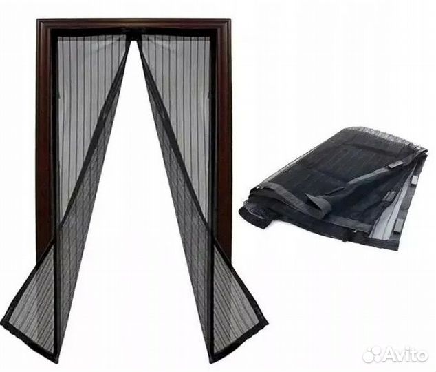 Москитная сетка на дверь на магнитах от мух комаро