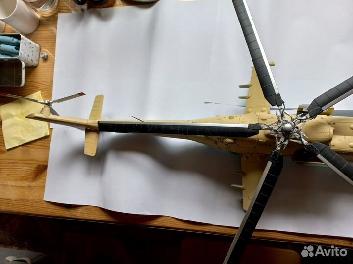 Ударный вертолёт ми-24В коллекционная модель