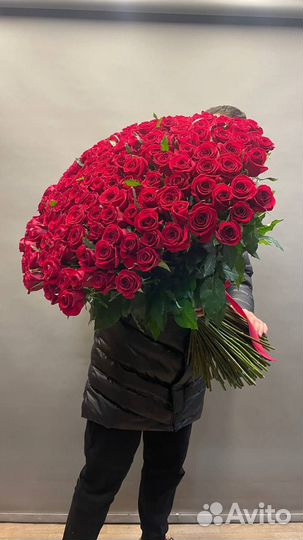 Букет из 301 свежей розы